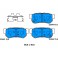 PPH04AF SERIE PATTINI HYUNDAI SANTA FE 2.0 CRDI 01- D4EA (POSTERIORE)