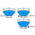 0986424630 SERIE PATTINI TOYOTA YARIS I , II 99- (POSTERIORE)