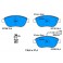 X40789 SERIE PATTINI FIAT PUNTO(199), 1.3 MJET 90CV ANTERIORE