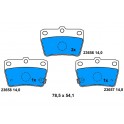 GDB3279 SERIE PATTINI TOYOTA RAV 4 II (CLA2_, XA2_, ZCA2_, ACA2_) 2.0 D-4D 4WD 01-05 (POSTERIORE)