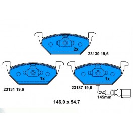0986494019 SERIE PATTINI VW POLO (9N_) AUDI A2 A3 (ANTERIORE) 0986494019 SERIE PATTINI VW POLO (9N_) AUDI A2 A3 (ANTERIORE)