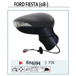 6114394 SPECCHIO FORD FIESTA 08- DESTRO 5 PIN 6114394 SPECCHIO FORD FIESTA 08- DESTRO 5 PIN