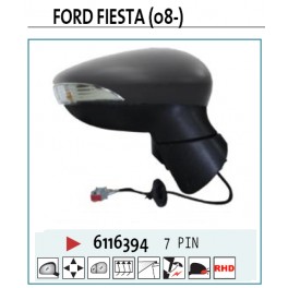 6116394 SPECCHIO FORD FIESTA 08- DESTRO 7 PIN 6116394 SPECCHIO FORD FIESTA 08- DESTRO 7 PIN