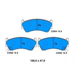 GDB3180 SERIE PATTINI NISSAN ALMERA (N15) 2.0D CD20 2000- ANTERIORE GDB3180 SERIE PATTINI NISSAN ALMERA (N15) 2.0D CD20 2000- ANTERIORE
