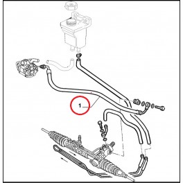 60655534 TUBO IDROGUIDA ALFA 145, 146 97-00 M1 1.4 TS