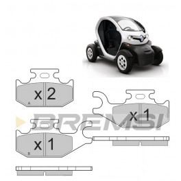 Pastiglie Pattini Anteriori Renault Twizy Tutti i modelli Pastiglie Pattini Anteriori Renault Twizy Tutti i modelli