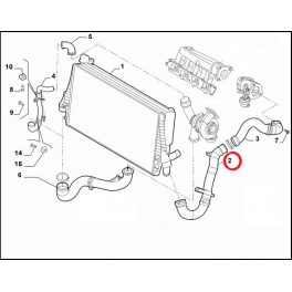 51791379 MANICOTTO TURBINA FIAT CROMA 51791379 MANICOTTO TURBINA FIAT CROMA
