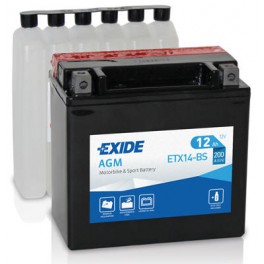 YTX14-BS BATTERIA MOTO 12 Ah SX Dim. 150x87x145 YTX14-BS BATTERIA MOTO 12 Ah SX Dim. 150x87x145