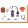kit accensione fiat 500 F L calotta punte condensatore rotante cavi candele BOBINA