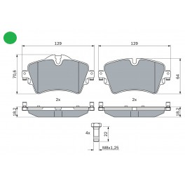 0 986 494 736 SERIE PATTINI ANTERIORE BOSCH BMW X1 F48 SDRIVE 1.6D 0 986 494 736 SERIE PATTINI ANTERIORE BOSCH BMW X1 F48 SDRIVE 1.6D