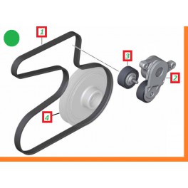 KIT PULEGGIA CINGHIA SERVIZI GALOPPINI MINI Countryman R60