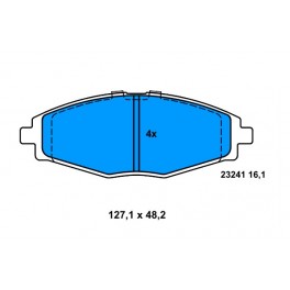 X40687 SERIE PATTINI DAEWOO MATIZ I , II X40687 SERIE PATTINI DAEWOO MATIZ I , II