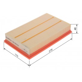 F 026 400 624 FILTRO ARIA VW TAIGO 1.0TSI (DLAA) 2021- 