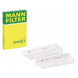 9833350880 FILTRO ABITACOLO MANN-FILTER CU26025-2 9833350880 FILTRO ABITACOLO MANN-FILTER CU26025-2