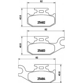 410607828R PATTINI FRENO ANTERIORI RENAULT TWIZI PA-0719AF 410607828R PATTINI FRENO ANTERIORI RENAULT TWIZI PA-0719AF