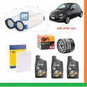 52112342k KIT TAGLIANDO FILTRI PIU 3 OLIO 0W20 FIAT 500 MILD HYBRID 1.0 KW 51 CV 69 2020- 27.TUB.01 UFI