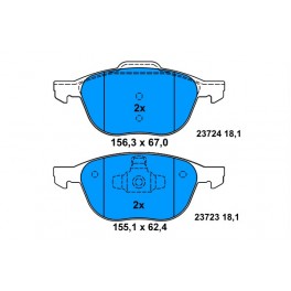 0986424794 SERIE PATTINI FORD FOCUS II C-MAX 2004-2011 ANTERIORE 0986424794 SERIE PATTINI FORD FOCUS II C-MAX 2004-2011 ANTERIORE
